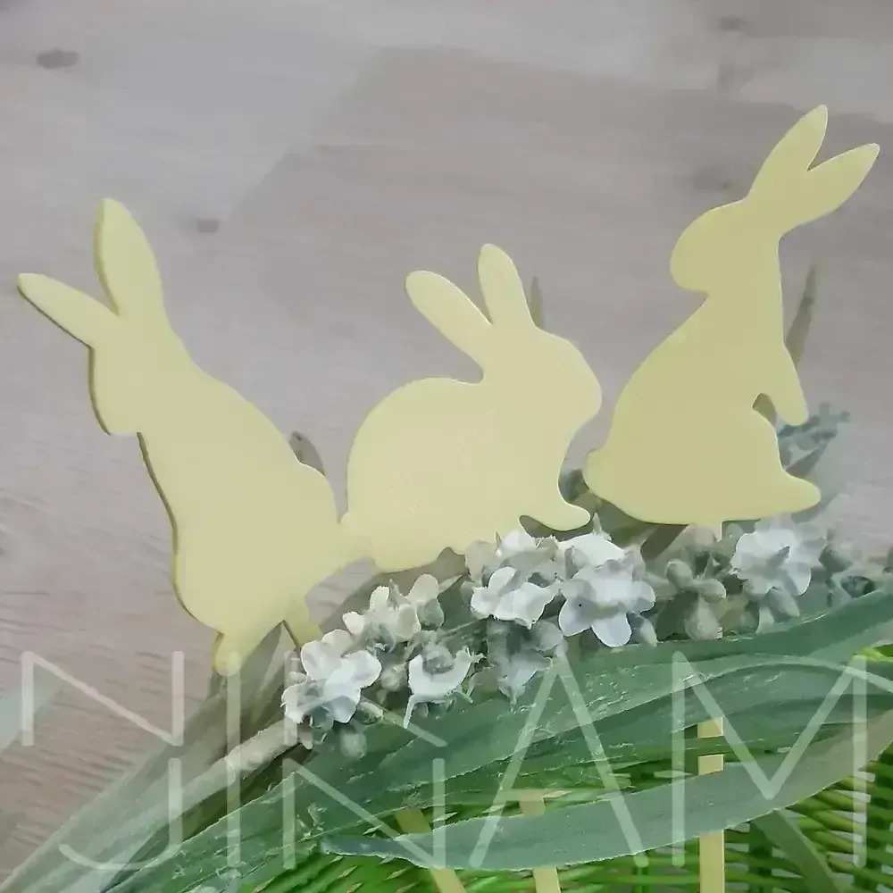 Zápich do květináče zajíc